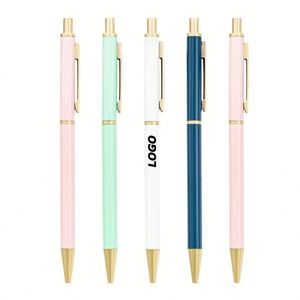 Personalized Cute <b>Gold</b> Ballpoint <b>Pens</b> Smooth 0.7mm Black Ink, Stylish Writing <b>Pens</b> for Women, Men, Gifts - Product Image 1