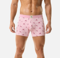Caleçons Boxers Homme en Gros 92% Coton 8% Spandex Anti-Bactériens Écologiques Taille Mi-Haute Confortables Respirants Extensibles