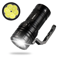 Haute fiabilité 15000LM lampe de poche LED en alliage d'aluminium torche rechargeable USB IPX8 étanche 6 * torche LED pour une utilisation sous-marine