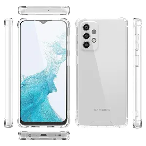 Casing ponsel untuk Samsung A23, casing ponsel tahan guncangan dengan kantung udara untuk Samsung Galaxy A Series 1.5mm