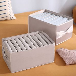 Boîte de rangement pour vêtements en tissu domestique, organisateur de penderie, organiseurs de pantalons et chemises, boîte de rangement pour jeans - Product Image 5