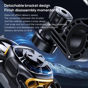 Support de téléphone pour moto, vélo et vélo électrique MEMO GW05 avec ventilateur de refroidissement antichoc - Product Image 4