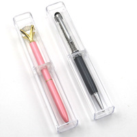 Étui à stylos fantaisie en papier transparent, mignon et abordable, avec couleurs et logo personnalisables pour la promotion/les affaires/l'école/le bureau