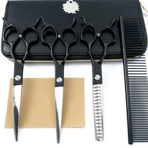 Tijeras moradas de 7 pulgadas para el cuidado de mascotas, tijeras de acero inoxidable para cortar el pelo de perros, herramientas de belleza prácticas para el cuidado de mascotas - Product Image 3