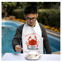 Fabricant de bavoirs adultes jetables en plastique personnalisés Bavoirs de crabe de homard d'impression pour restaurant