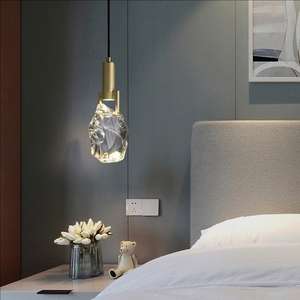 BGST nordique luxe cristal LED <span class=keywords><strong>suspension</strong></span> en laiton <span class=keywords><strong>Suspension</strong></span> <span class=keywords><strong>Luminaire</strong></span> pour salle à manger chambre chevet disponible moyen nouveau - Product Image 3