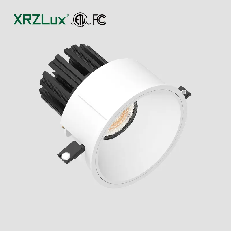 XRZLux 15W IP44 embutido LED Downlight COB 0-10V teto regulável LED Refletor à prova d'água redondo anti-reflexo luz embutida