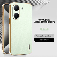 Étui de téléphone Lichicase anti-traces de doigts, motif fil doré, toucher lisse, pour Xiaomi Poco X8 Pro X8 Pro Max, étui en cuir
