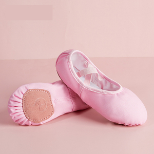 BW49 Zapatos de Ballet de Lona con Suela Partida Premium al por Mayor, Sin Cordones, Suela Blanda <span class=keywords><strong>para</strong></span> Niños y <span class=keywords><strong>Adultos</strong></span>, <span class=keywords><strong>para</strong></span> Entrenamiento y Actuaciones de Danza Clásica - Product Image 4