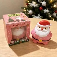 Ensemble de 4 Poupées Squishy Père Noël Mignonnes Kawaii – Jouets à Presser – Cadeau de Noël pour Chaussette – Vente en Gros