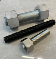Prix d'usine Barre filetée galvanisée HDG M12, barre filetée galvanisée, grade 4.8 6.8 8.8, acier au carbone zingué GI, goujon à filetage complet