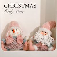 Usine Oem Personnaliser Petit Kawaii Style Doux Père Noël Bonhomme De Neige En Peluche Jouets Bébé Réconfortant En Peluche Animaux Jouets pour Enfants Noël