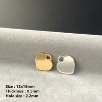 Breloques Cœur Permanet pour la Création de Bijoux DIY, Pendentifs Amour en Or Rempli 14K