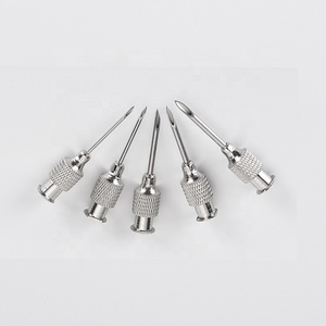 <span class=keywords><strong>Aiguille</strong></span> vétérinaire réutilisable en acier inoxydable à embout moleté <span class=keywords><strong>pour</strong></span> injection animale (bétail, porcs, moutons) - Product Image 3
