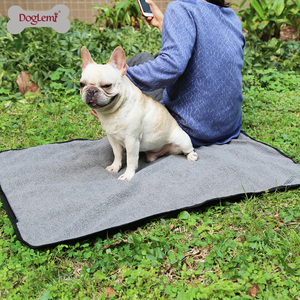 Yeniden kullanılabilir özellik ve seyahat çantası ile taşınabilir açık evcil hayvan battaniyesi kapak katı desen yıkanabilir köpek halısı - Product Image 5