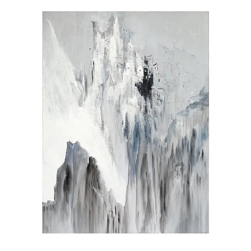 Black and white abstract painting Chinese landscape painting canvas art home wall decoration modern home aesthetics decoration h