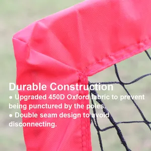 Portable Soccer Football Goal Nets Easy Fold-Up Training Goals Set of 2 for Family Team Backyard Games