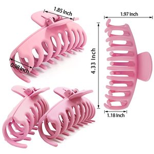 Meilleures ventes, grandes pinces à cheveux, lot de 4, pince à cheveux sans plis, grandes pinces à cheveux <span class=keywords><strong>Framar</strong></span> pour cheveux épais, femmes - Product Image 5