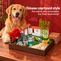 Ornement de décoration intérieure au design original et unique, urne commémorative double usage pour cendres et poils d'animaux, décoration de table intérieure