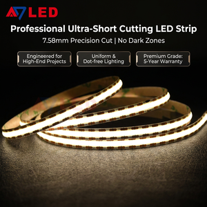 Bande LED COB professionnelle 528 puces, mini-coupées, dotée de la technologie à courant constant assurant un effet linéaire premium - Product Image 1