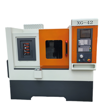 Tour CNC horizontal à broche unique de haute précision, léger, 3 axes, XG42, à banc incliné, commande GSK, pour tournages de haute qualité