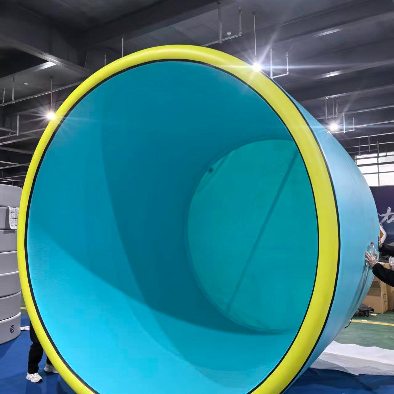 Blue Circular swimming pool