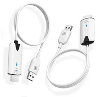 Transmisor y Receptor de Video y Audio Inalámbrico de 5.8G 1080P 30M, Adaptador Extensor Dongle de Plástico Compatible con TV Box de Otras Marcas