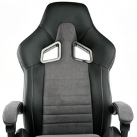 Fauteuil de massage pivotant confortable en cuir ergonomique, réglable en hauteur, avec design traditionnel pour les joueurs
