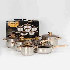 <span class=keywords><strong>Ensemble</strong></span> de 12 casseroles et poêles en acier inoxydable, finition miroir, <span class=keywords><strong>ensemble</strong></span> de cuisine pour la maison, ustensiles de cuisine en acier inoxydable de qualité supérieure, <span class=keywords><strong>ensemble</strong></span> cadeau - Product Image 2