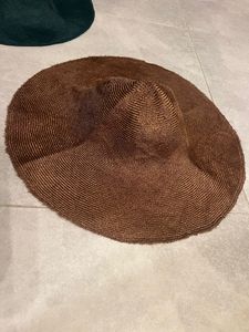 ND126 Chapeau de paille occidental style cloche, non fini et non décoré, vintage, Parasisal Fancy <span class=keywords><strong>Capeline</strong></span> pour le voyage - Product Image 5