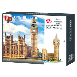 <span class=keywords><strong>Lezi</strong></span> Big Ben Gebäude Ziegel Bau Spielzeug Set 3466pcs Mini Block Kinder Kunststoff Ziegel zerlegen Bau Geschenk für Kinder - Product Image 6
