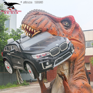 Animatronic T Rex cabeza de dinosaurio Jurásico película dinosaurio lucha escena - Product Image 4