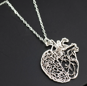 Perhiasan medis dokter gigi anatomis otak berlapis emas 18k hadiah Ung anatomi perhiasan kalung Sains ahli saraf - Product Image 2