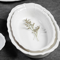 Assiette de présentation minimaliste Vaisselle en porcelaine Plats de campagne Ensemble de tasses à thé japonaises Assiettes à dîner pour buffet Assiettes de luxe modernes
