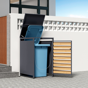 Thân Thiện Với Môi Kim Loại Ngoài Trời Rác Bin Thương Mại Chất Thải Bộ Sưu Tập Cho Nhà Hàng Khách Sạn Nhà Bếp Tách Ra Đồ Nội Thất Ngoài Trời - Product Image 5