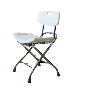 Xuhaode <b>Shower</b> <b>Chair</b> With Backrest Foldable Thickened Steel Frame For Bathroom Safety Equipment - Product Image 5