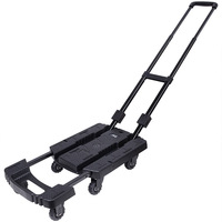 Chariot de déménagement pliable pour coffre de voiture, chariot à main monté sur châssis épaissi, chariot de courses portable, chariot de déménagement multifonctionnel