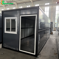 Maison conteneur préfabriquée mobile pliable de type Z de 20 pieds personnalisable, en panneaux sandwich, pour usage hôtelier