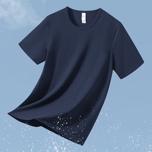 T-shirt Unisex da <span class=keywords><strong>Uomo</strong></span> e Donna a Girocollo a Maniche Corte, Vestibilità Slim, in Modal - T-shirt Intima Basica Estiva da <span class=keywords><strong>Uomo</strong></span> ad Asciugatura Rapida - Product Image 5