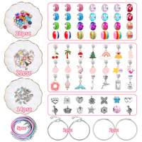 Kits de fabrication de bijoux DIY pour enfants avec de la résine, bracelet et collier en art de la résine, boîte cadeau créative pour les faveurs de fête