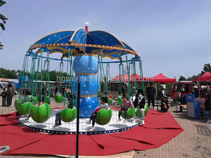 Mini <span class=keywords><strong>silla</strong></span> voladora para niños Merry-Go Swing Carousel Fairground Parque de atracciones Atracción Home Garden School-Indoor - Product Image 5