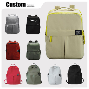 Custom <b>Lightweight</b> Waterproof Nylon Everyday <b>Backpack</b> for Women Men 20-35L Capacity Casual Outdoor Travel with Letter Pattern - Product Image 1