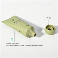 Tube souple Meize personnalisé avec options multicouches PE/EVOH/PE et capuchon sphérique pour emballage de pommades et lotions de soin