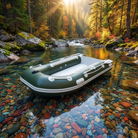 Kayak gonflable en PVC pour 2 personnes, sport nautique en plein air, canoë tandem, bateau à rames avec pompes et pagaies
