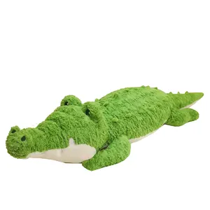 L'usine vend des jouets animés en peluche alligator coussins personnalisés