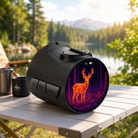 Prix négociable direct usine : Mini caméra thermique ronde 256x192 avec écran tactile, batterie rechargeable, OEM, ODM, logo personnalisé, vente en gros