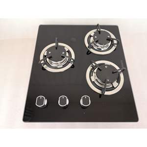 Estufa de Gas de Acero Inoxidable con Vidrio Templado GR-B008 para Autocaravanas, 420*370*70 mm, Accesorio para Estufa de Camping - Product Image 4