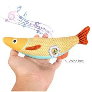 Suministros de movimiento interactivo para mascotas, juguetes para mascotas, peces, juguetes interactivos duraderos suaves para gatos, juguete para masticar hierba gatera en forma de pez - Product Image 6