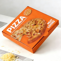 Boîte d'emballage pour pizza en plastique, jetable, recyclable, PVC, personnalisable, marque Cholyn