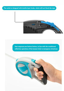 Köpek tasma güçlü dayanıklı naylon 3m/5M otomatik geri çekilebilir büyük köpekler çekiş halat Pet eğitim tasma küçük orta köpekler için - Product Image 3